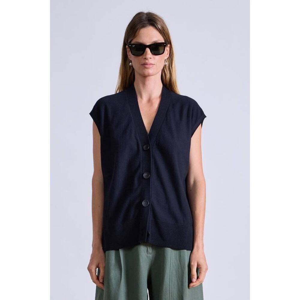 A Piece Apart Bardi Drippy Vest in Black XXS - Picture 3 of 4
